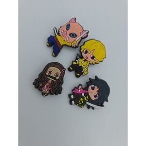 Demon Slayer Croc/Shoe Jibbitz Pins Charms Set Of 4
